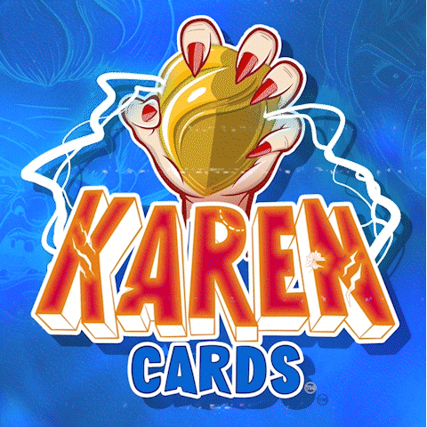 karencardstcg giphyupload side eye karen peekaboo GIF