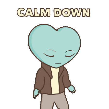 Breathe Chill Out Sticker by LT3 Creations