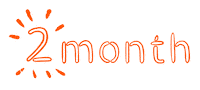 2 Months Sticker by ASF brush