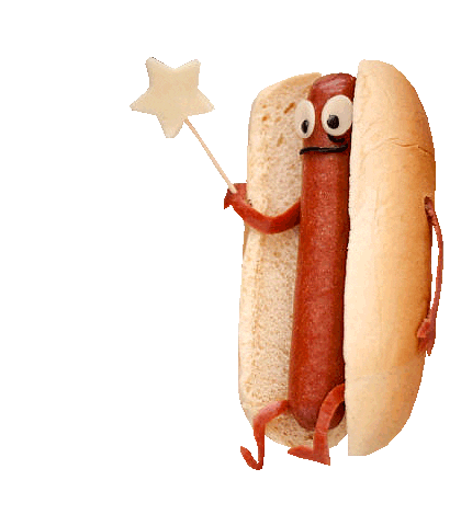 Hot Dog Magic Sticker