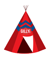 drinkgillys american lager teepee gillys Sticker