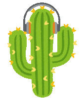 Cactus Talking Sticker by ÔPYM