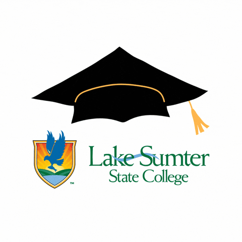 lakesumterstatecollege giphyupload graduation lssc lakesumterstatecollege GIF
