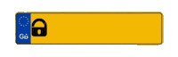 Number Plate Sticker by Pandora Car Alarms