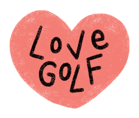 Golf Love Sticker by Catharina Stewart