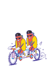 Bike Hotdog Sticker by Evo