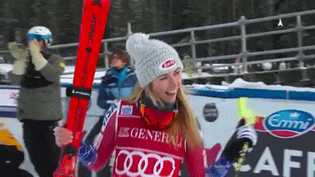 mikaela shiffrin celebration GIF by Atomic Austria GmbH