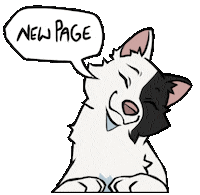 Dog New Page Sticker