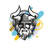 Viking Musique Sticker by Black Rickers Baseball Softball Club