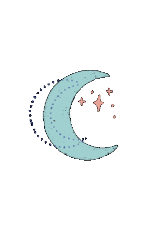 Crescent Moon Magic Sticker