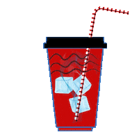Soft Drink Drinking Sticker