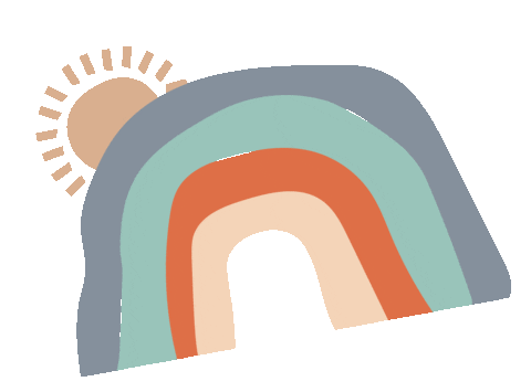 Rainbow Rain Sticker by tupaidesign