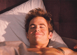chris pine smiling GIF