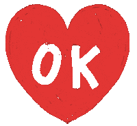 Heart Ok Sticker by smelleigh