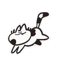 ねこ 走る Sticker