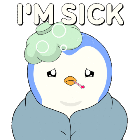 Sick Get Well Soon Sticker by Pudgy Penguins