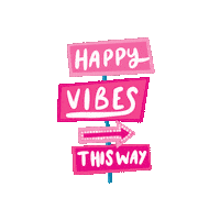Happy Pink Sticker