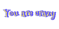 Mad You Are Crazy Sticker