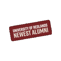 Bulldog Commencement Sticker by University of Redlands
