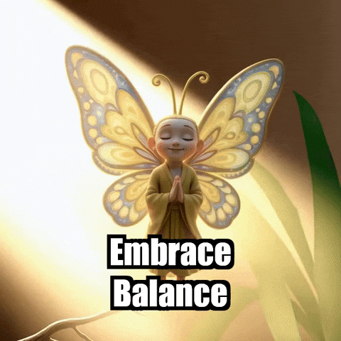Balance Wisdom GIF by BuddhaFlyJourney
