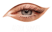 Eye Lashes Sticker by Aloha Sunset