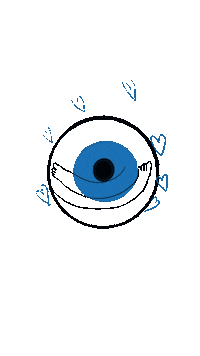 telmagondim eye abraco olho eye hug Sticker