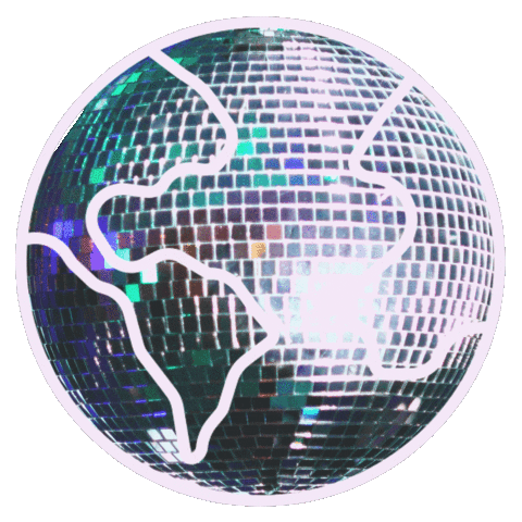 World Globe Sticker by the traveling team