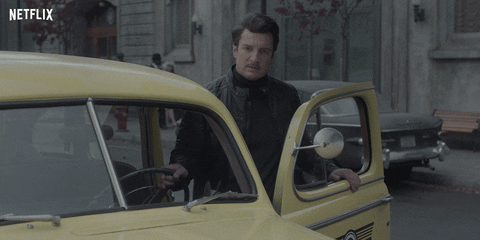 nathan fillion taxi GIF by NETFLIX