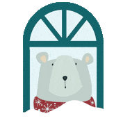 Polar Bear Loop Sticker