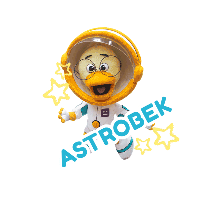 Duck Astronaut Sticker by Visinema Pictures