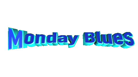 Monday Blues Sticker by GIPHY Text