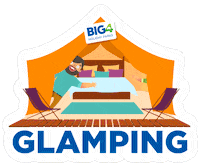 glamping Sticker
