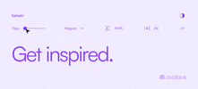 deblank inspiration font bold get inspired GIF