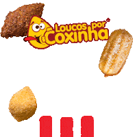 loucosporcoxinha coxinha loucos por coxinha pra toda hora Sticker