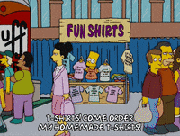 selling bart simpson GIF
