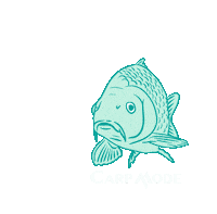 Fishing Wow Sticker by Lucie Stejskalová