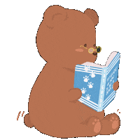 Bear Read Sticker