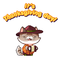 Happy Give Thanks Sticker by Mino Games