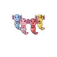Axolotl Kpop Stickers Sticker