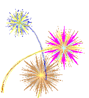 New Years Fireworks Sticker