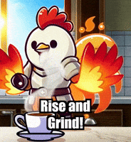 Coffee Rise And Grind GIF by Zorooster