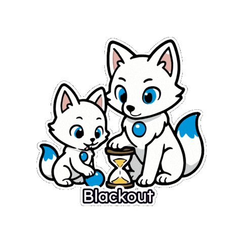 Happydog Blueaesthetic Sticker