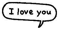 I Love You Text Sticker by Lizzy Itzkowitz