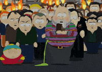 eric cartman crowd GIF by South Park 