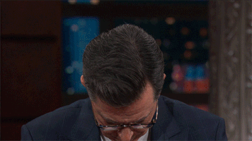 stephen colbert smallest smile GIF by The Late Show With Stephen Colbert