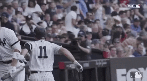 High Five Major League Baseball GIF by New York Yankees
