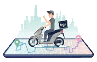 bgXme delivery bgx 30 mins delivery Sticker