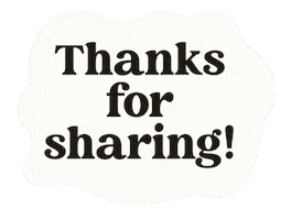 Thanks For Sharing Instagram Story Sticker by Kelley Bren Burke