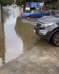 Heavy Rainfall Causes Flooding in Brisbane, Queensland
