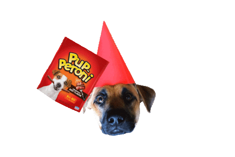PupperoniTreats giphyupload happy dog excited Sticker